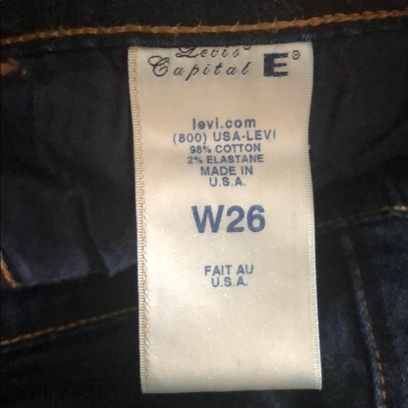 Levi’s Capital W Super Skinny Dark Wash Jeans - Picture 9 of 9